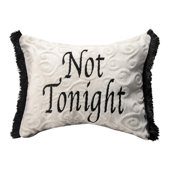 PILLOW, WHITE TONIGHT/NOT TONIGHT
